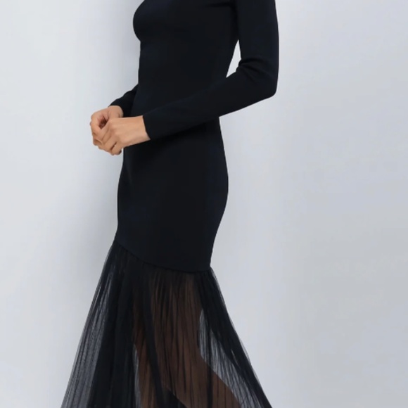 Black Knit Gwendolyn Maxi Dress Size Small - Picture 3 of 3